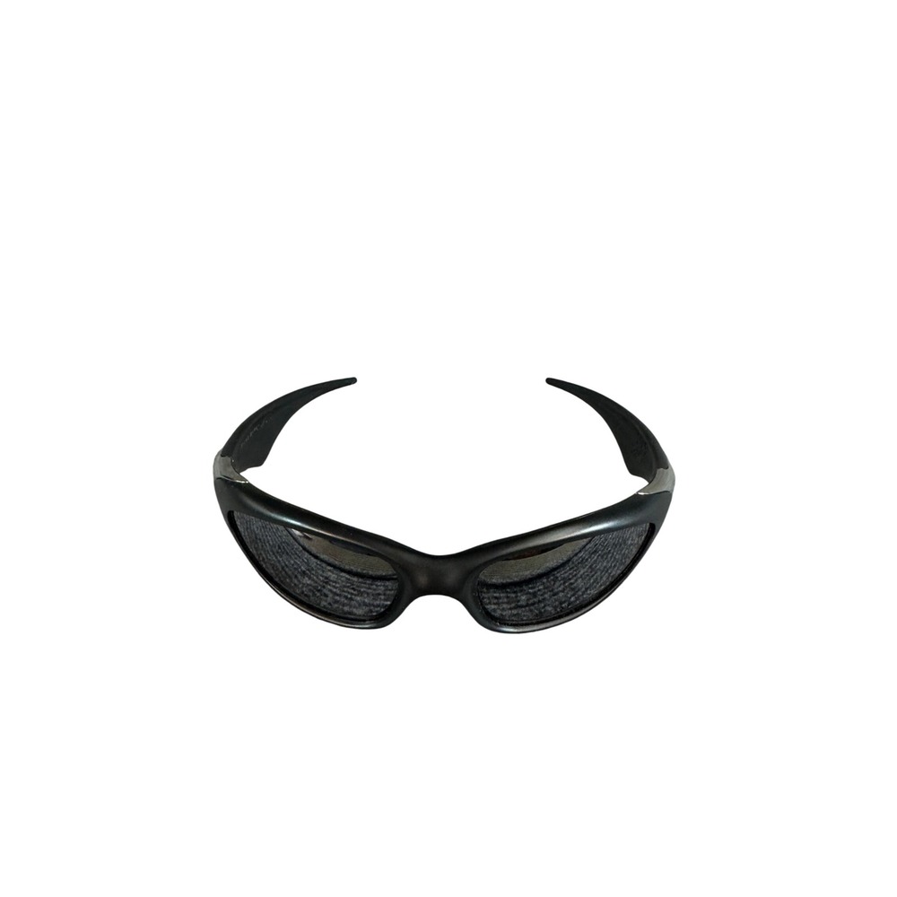Oakley Scar Sunglasses Matte Black Pewter Frame Made in USA Sport Wrap Lenses
